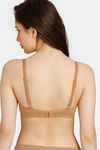 Rosaline Everyday Double Layered Non Wired 3/4th Coverage T-Shirt Bra - Old Gold — thumbnail 2